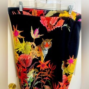 Anthropologie animal print skirt